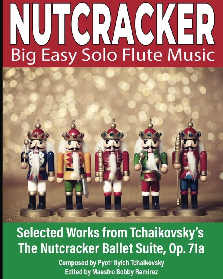 Nutcracker Big Easy Solo Flute Music Book