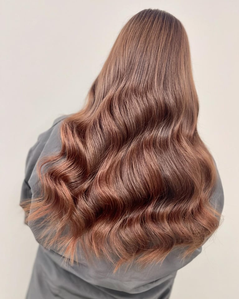 autumn hair extension in Hull by HairLabUK award winning salon