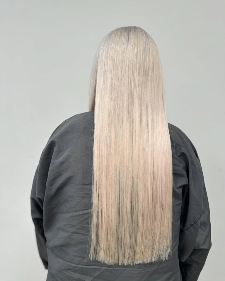 blonde hair extensions in hull by hairlabuk