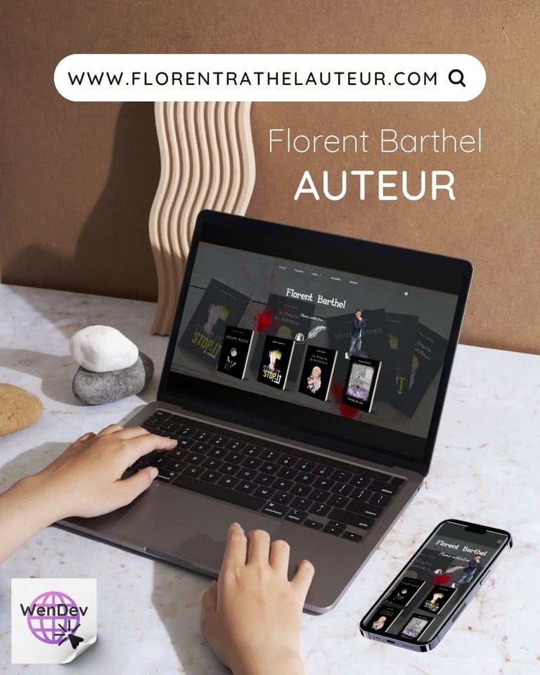 Site web de Florent Barthel, réalisé par WenDev.