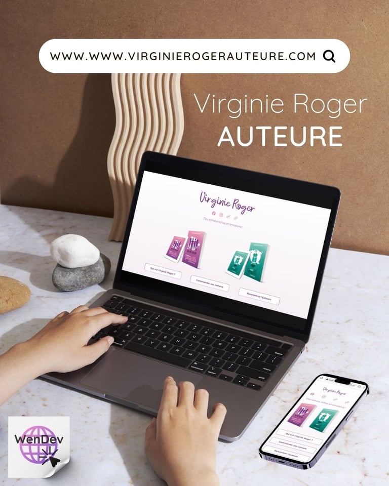 Site de Virginie Roger, auteure.