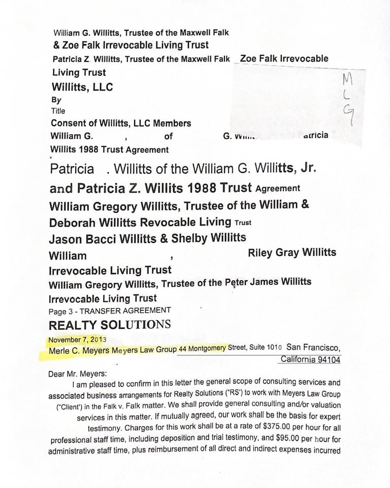 Merle Meyers committing Bankruptcy Fraud November 7, 2013