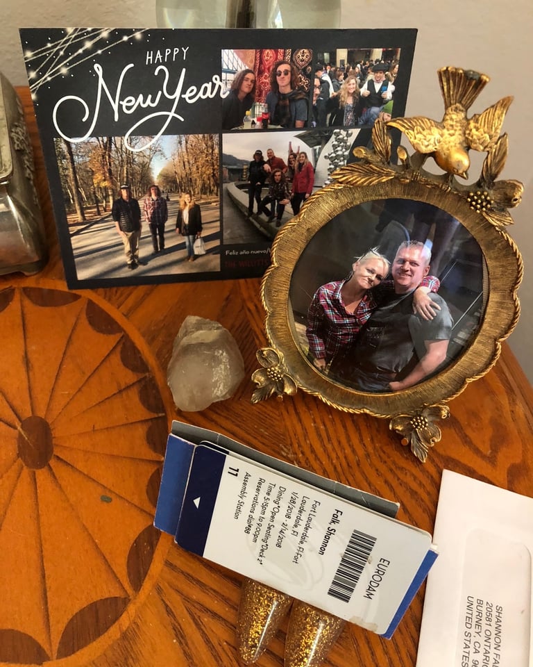 Greg Willitts and his Sister Shannon Falk bedside picture