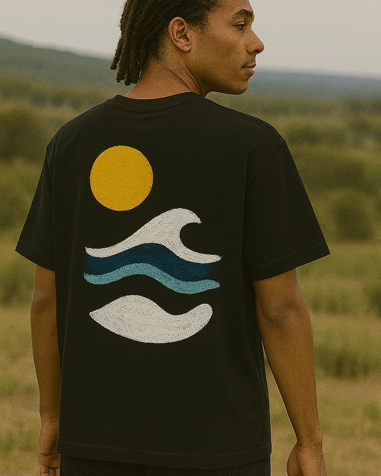 a man with dreadlocks standing in a field
