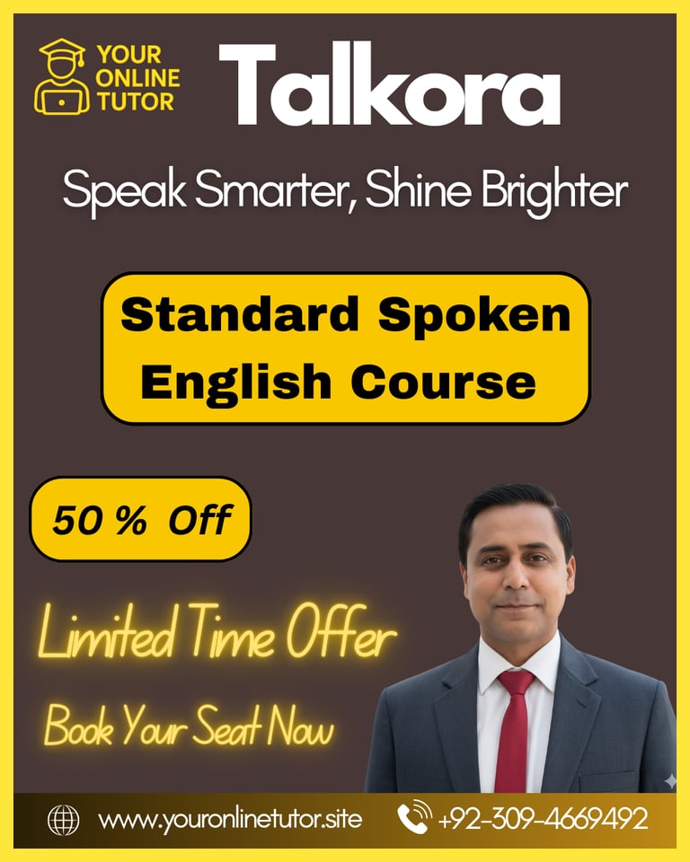 High-Quality Online Spoken English Classes in Lahore