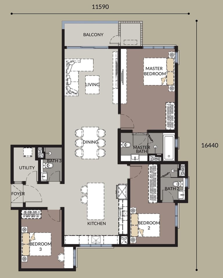 Talisa Bangsar Hill Park Layout Plan Type 3A