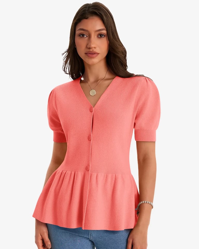 coral Knit Sweaters for women