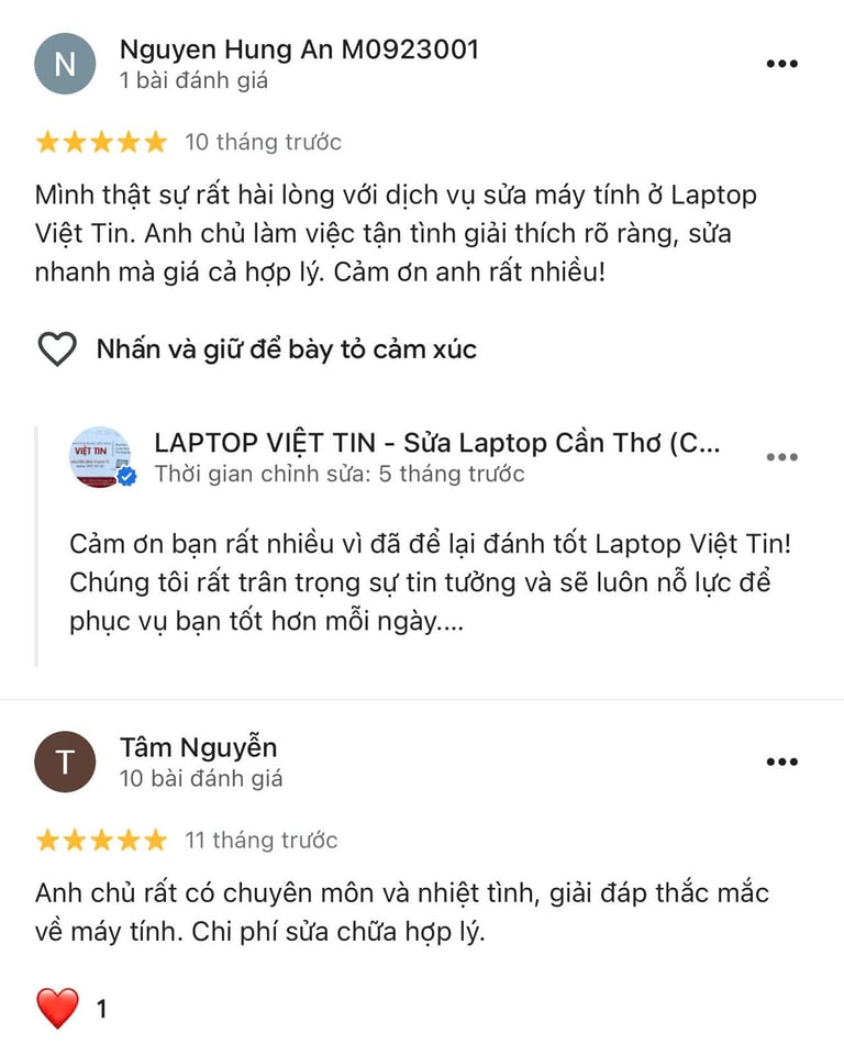 Dịch vụ sửa chữa laptop