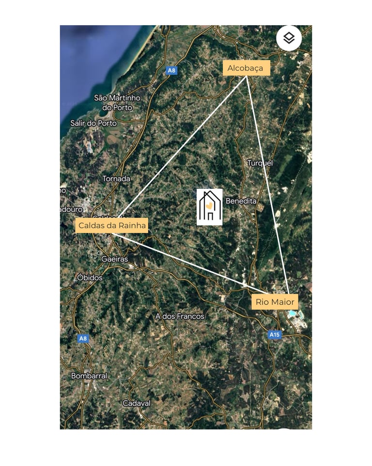 O mapa que mostra a localização da Montessori na Quinta