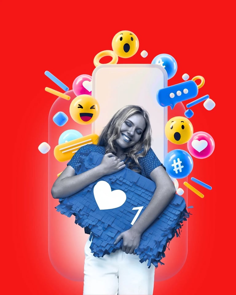 red face content creation