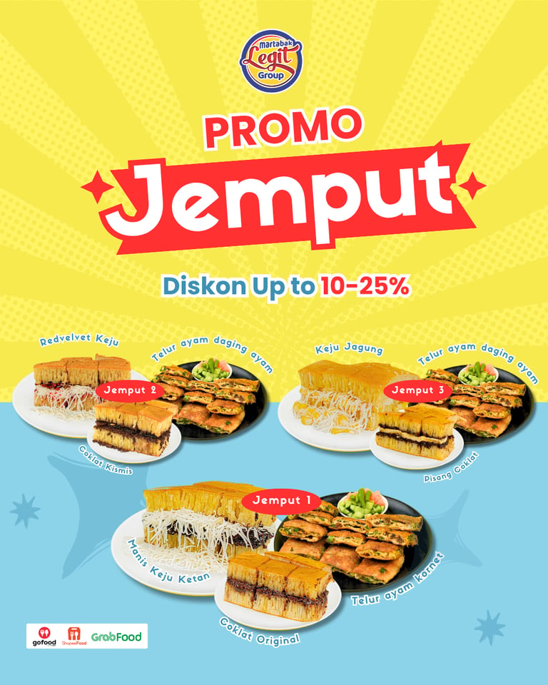 promo jemput di merchant online di Martabak Legit Group