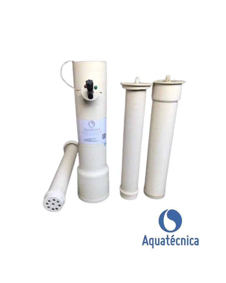 Regeneração de coluna deionizadora de 50 L/H  e 100 L/H