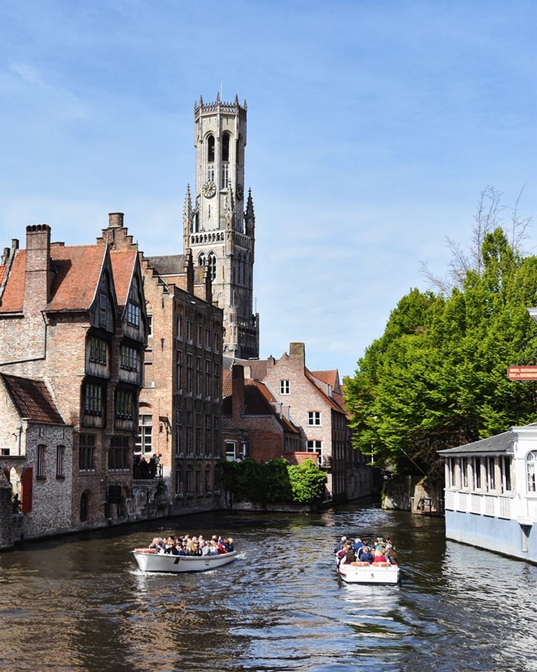Le Belfort et les canaux de Bruges