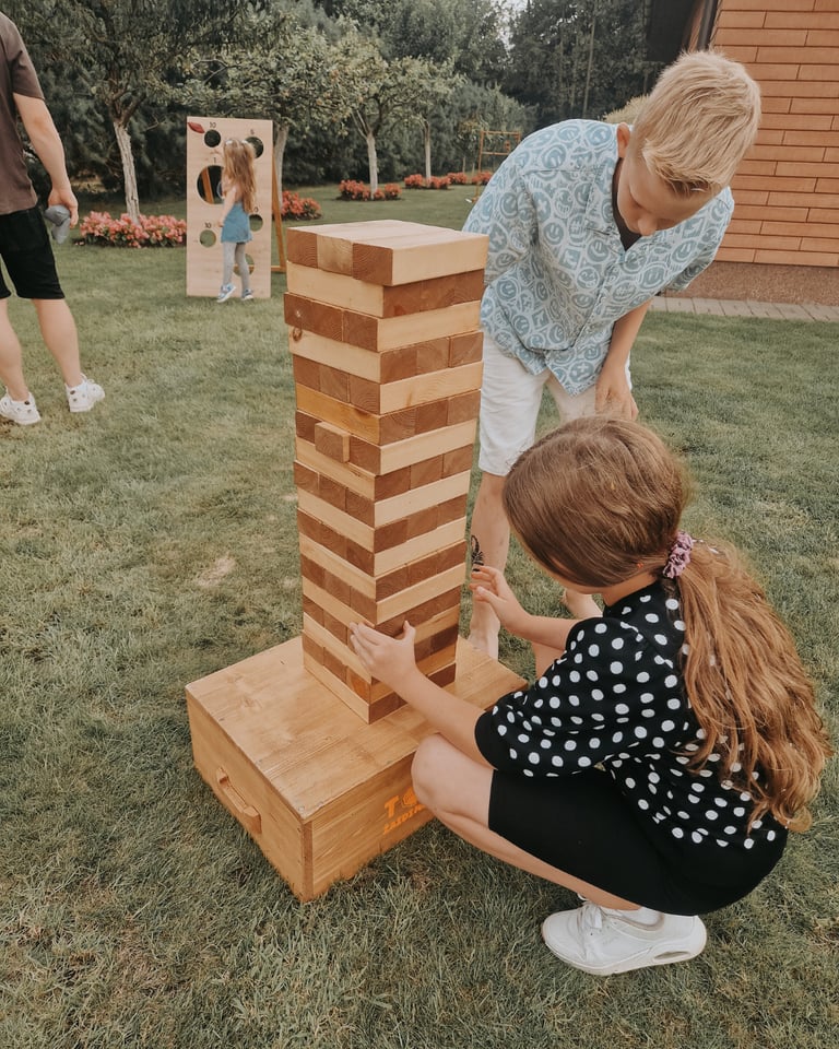 XXL Jenga žaidimas nuomai Klaipėdoje