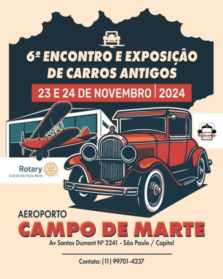 Exposição de Carros Antigos no Campo de Marte