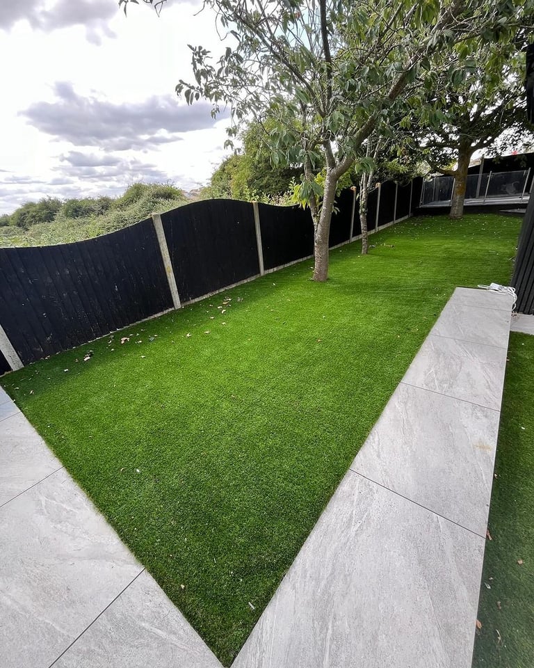 artificial grass installed image