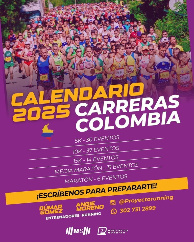Calendario running colombia
