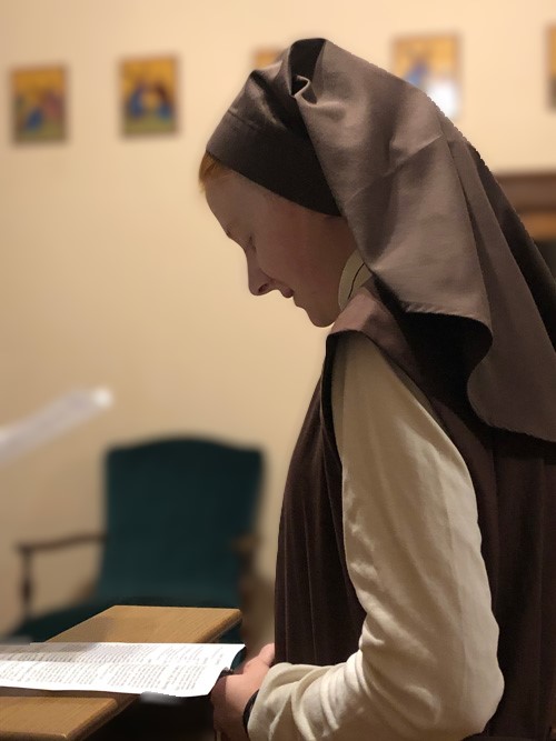 a postulant of the Franciscan Daughters of Mary