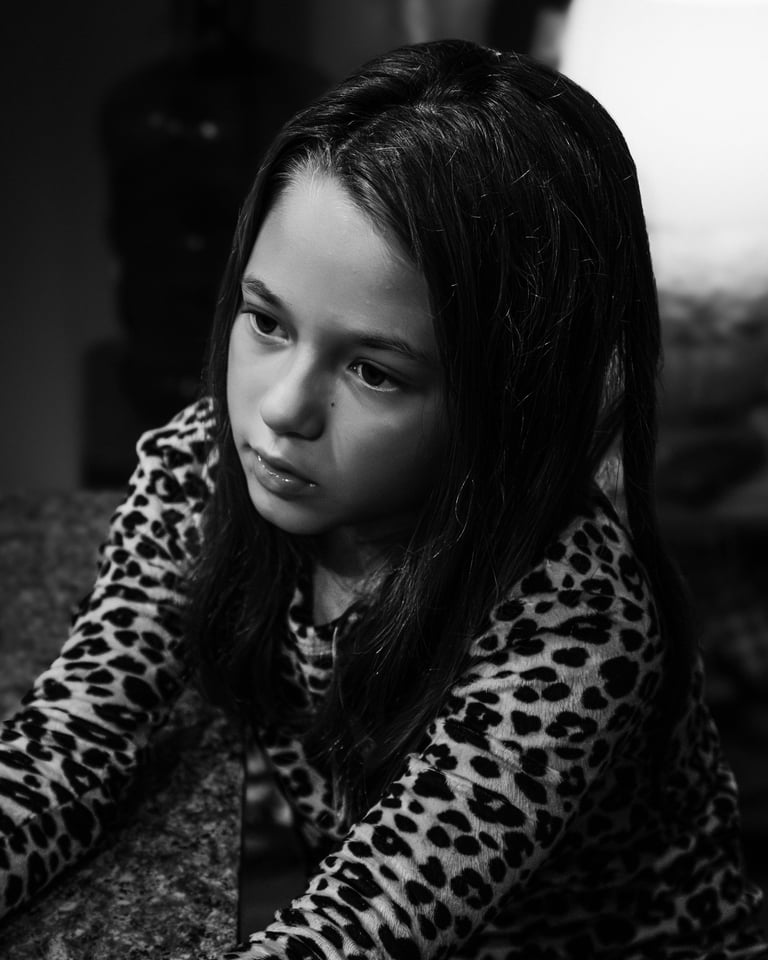 candid portrait of girl