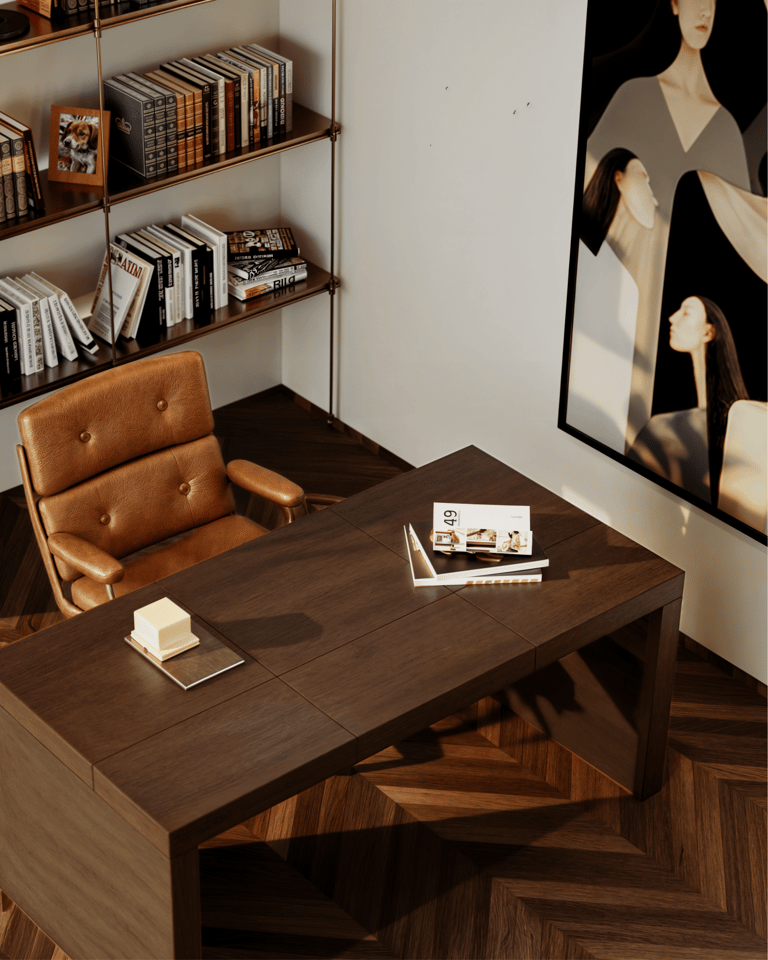 Luxury home office interior design Dubai