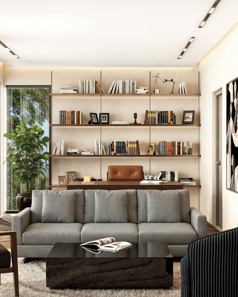Contemporary home study interior Dubai