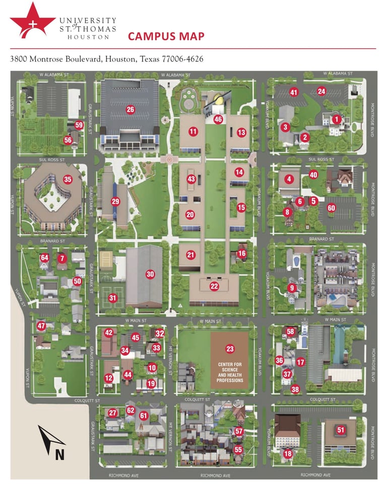 Houston violin teacher studio location map
