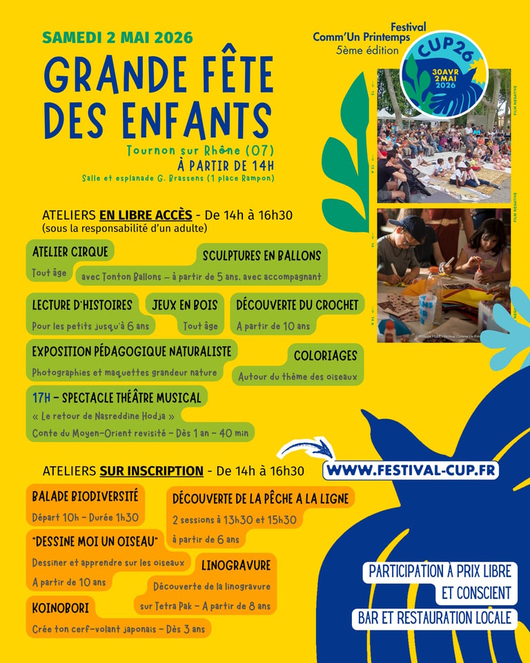 Affiche de la Grande fête des enfants CUP26