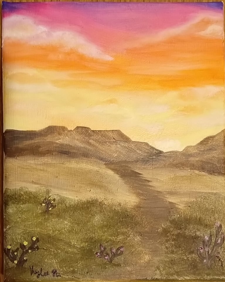 Desert Hues (painting) Kylee Nicole