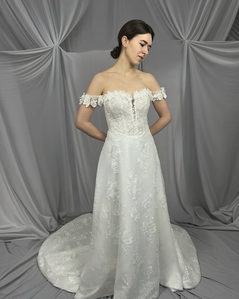 a woman in a white dress with a white dress