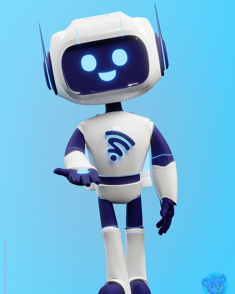 mascote 3D e personagem 3D