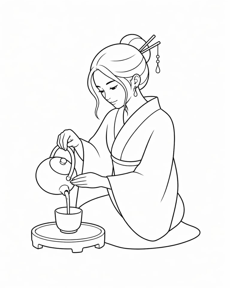 Bold and easy relaxing coloring page