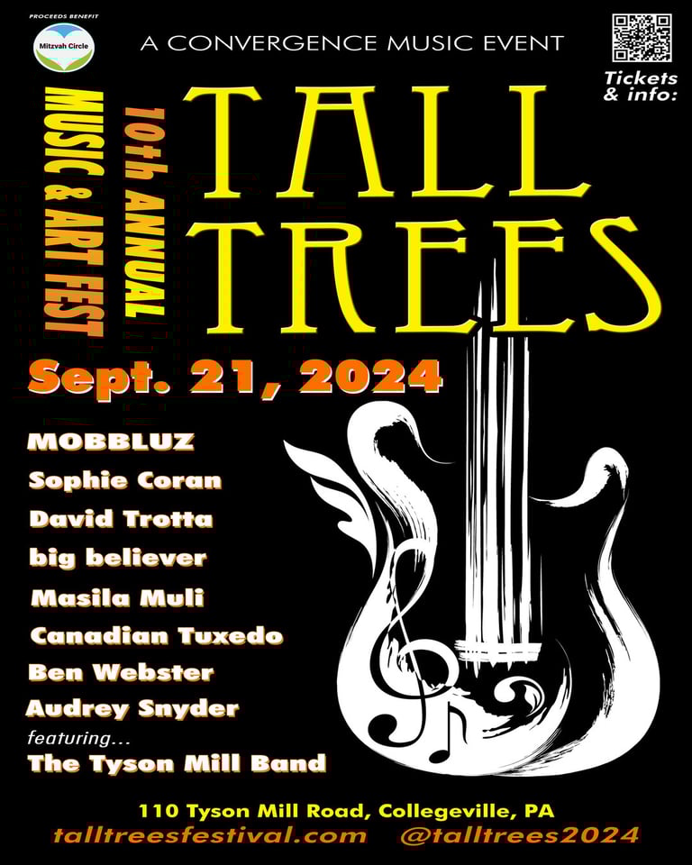 Tall Trees Music and Art Fest 2024 poster