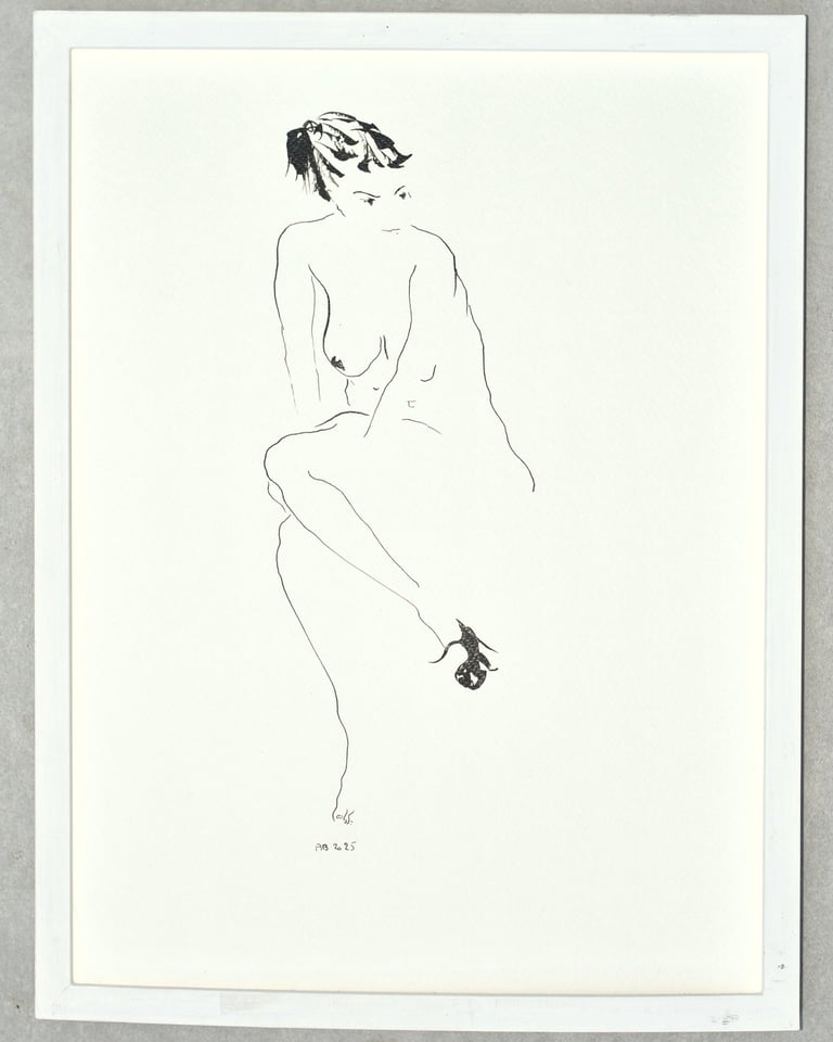 mistigri inkdrawing lifemodel dessin à l'encre