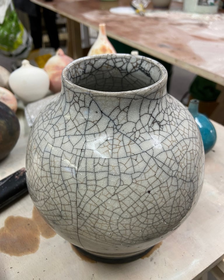 Crackle Glaze Raku