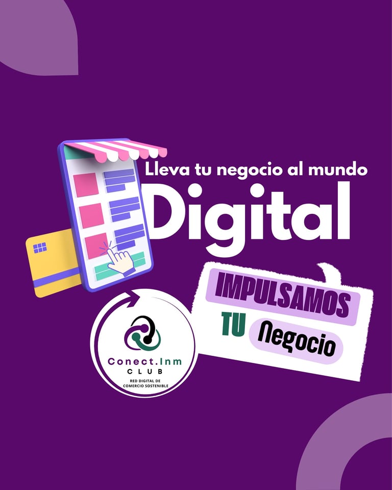 cartel ofreciendo servicios de promoción de negocios en una web