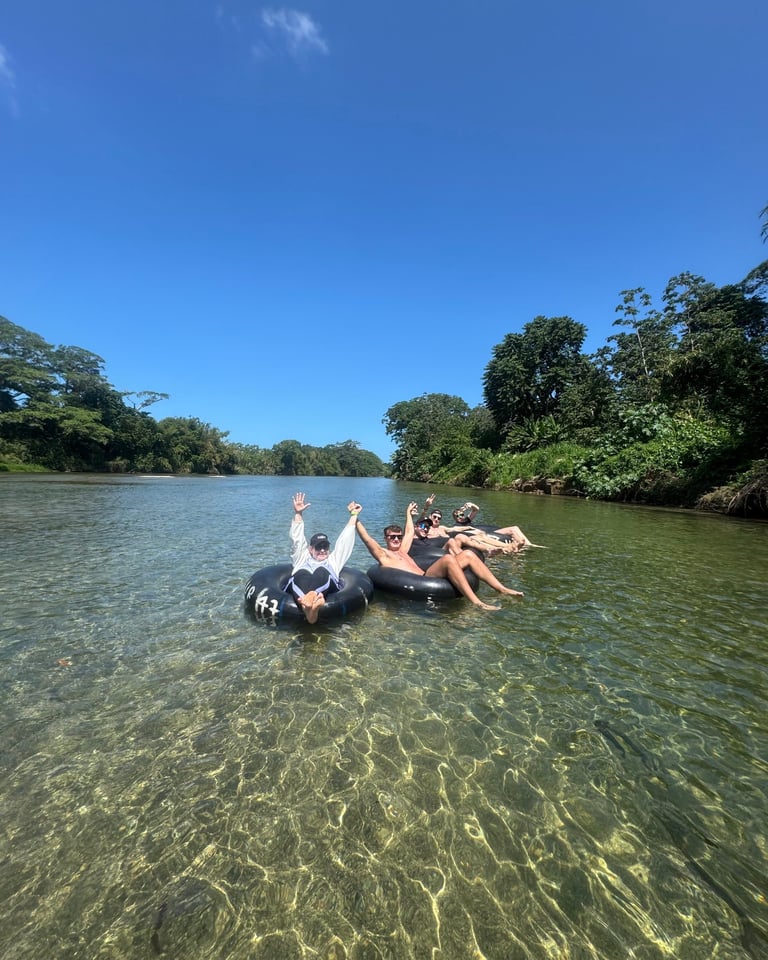 Tubing at Don Diego river Santa Marta Colombia