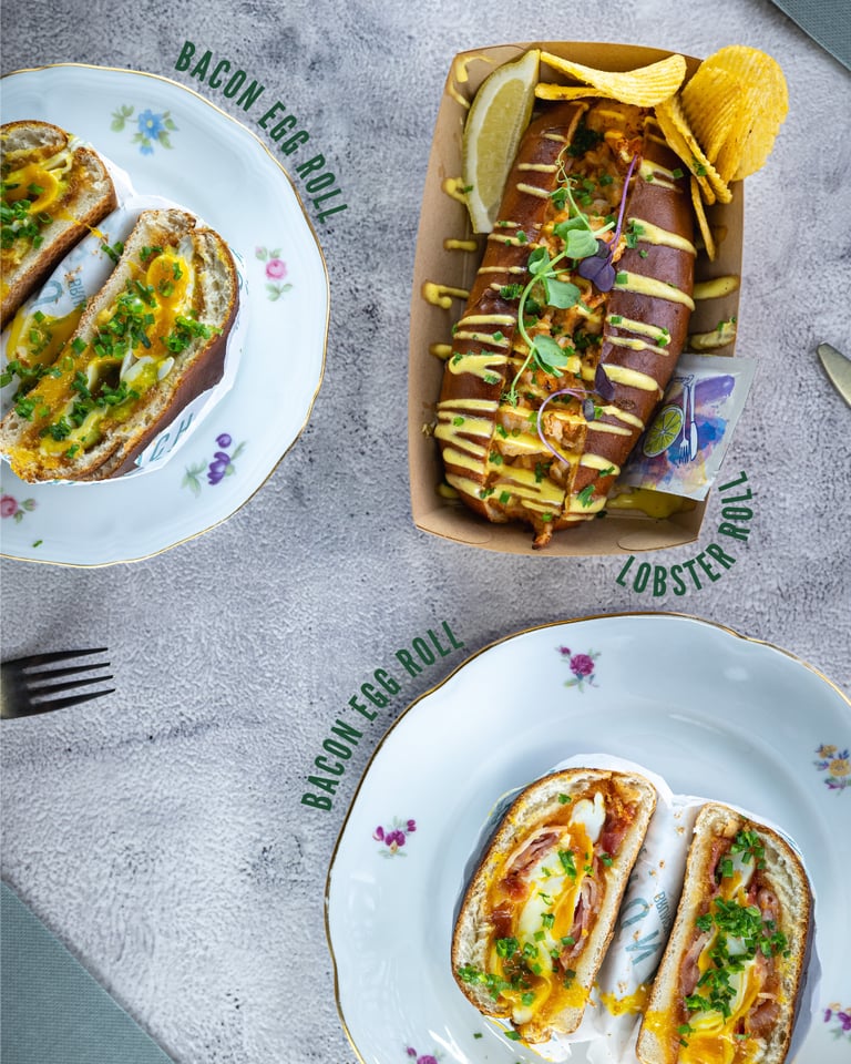Egg rolls van Krunch Gent: Bacon, Lobster en Dream Egg Roll