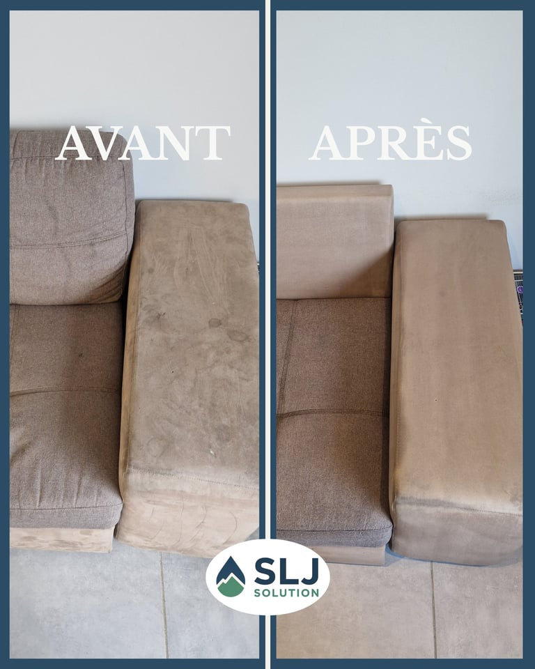 Nettoyage d'un canapé à Grenoble