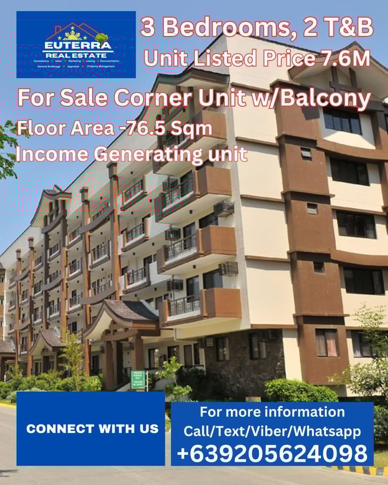 3 Bedroom Corner unit for sale Rosewood Pointe, by Euterra Real Estate