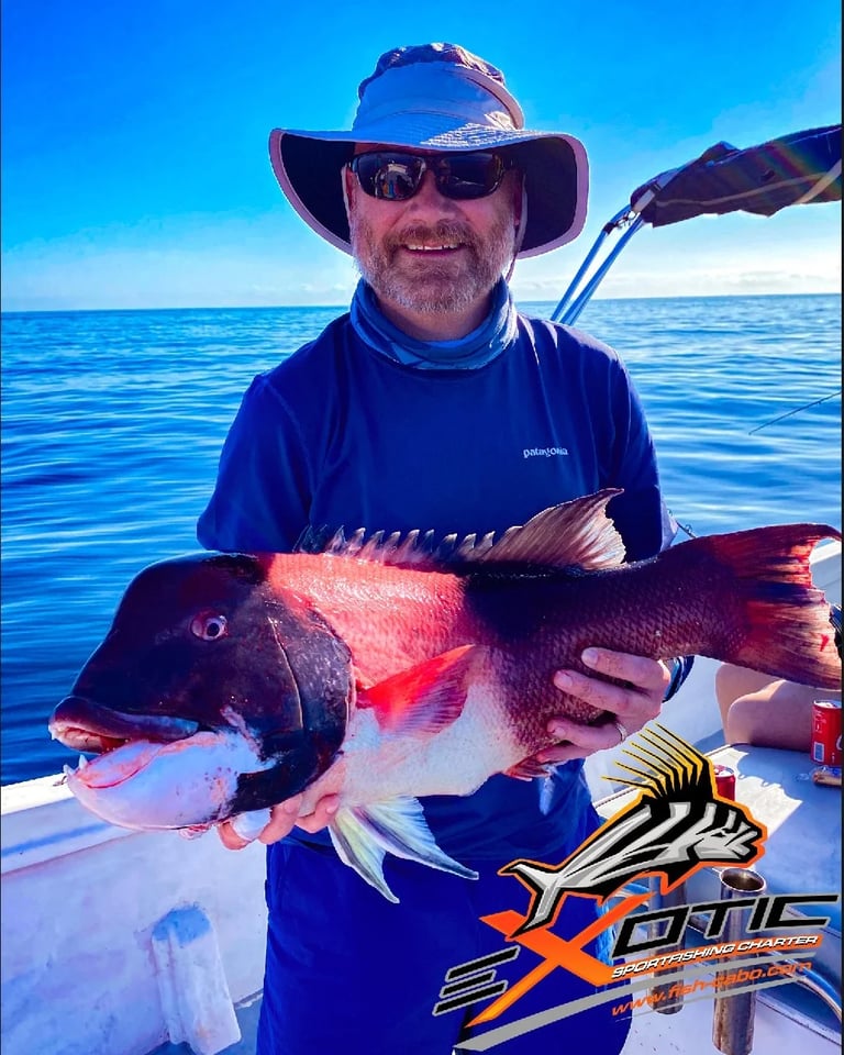 a man in a hat and sunglasses holding a fish