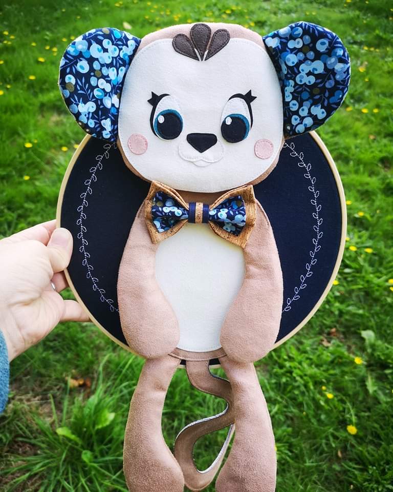 trophée singe décoration chambre enfant personnalisé 