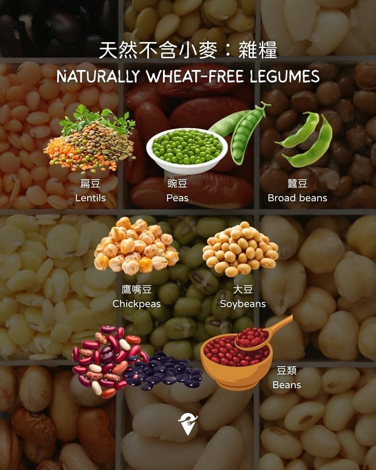 natural wheat gluten free legumes beans