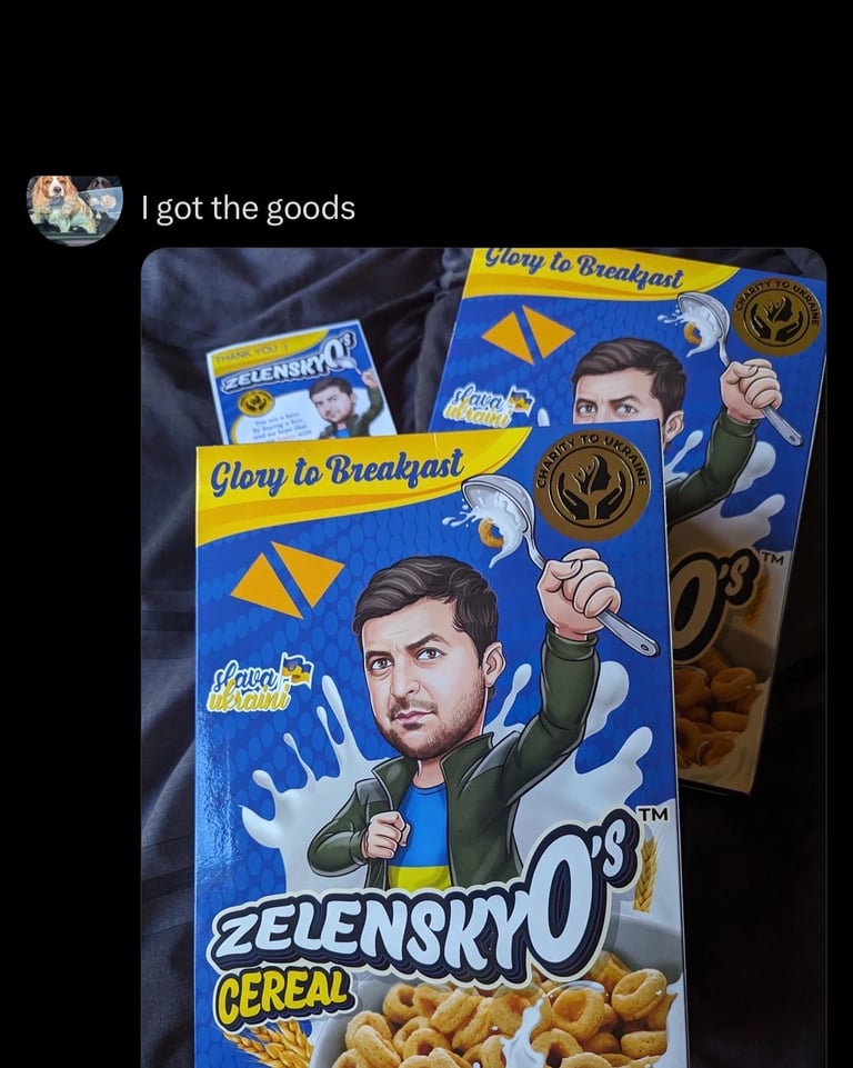 Zelenskyos cereal. ZelenskyO's Cereal. 