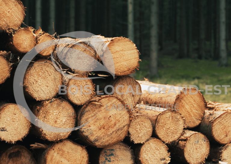 une pile de bûches empilées les unes sur les autres