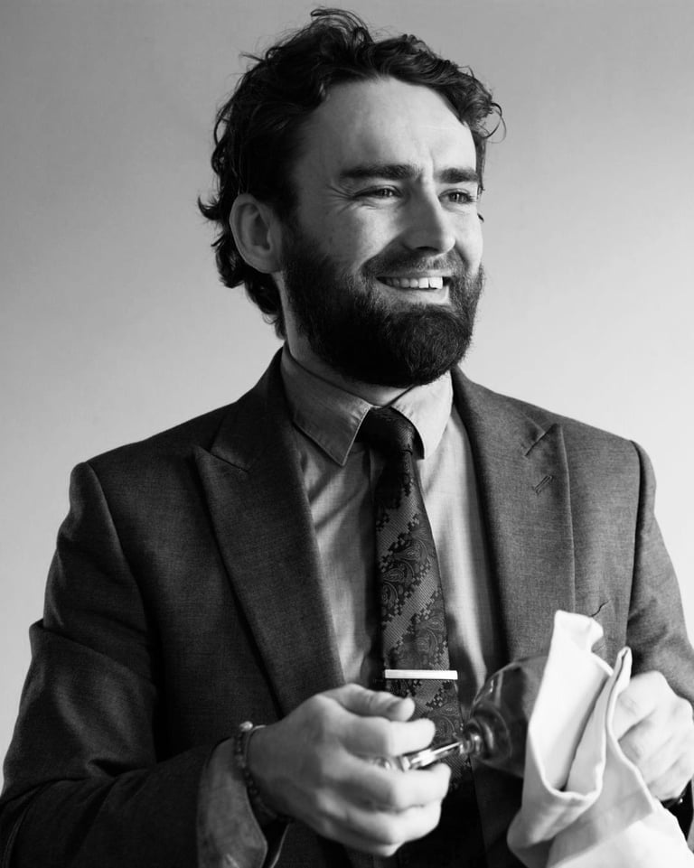 Professional sommelier hosting guided wine tasting experience