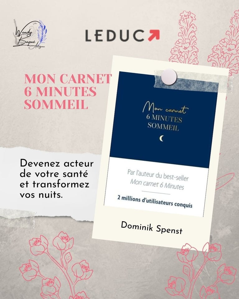 Mon carnet 6 minutes sommeil