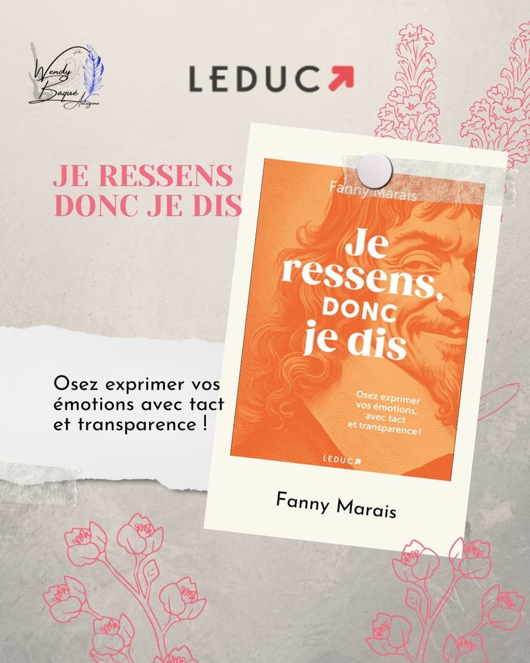 Je ressens donc je dis, de Fanny Marais.