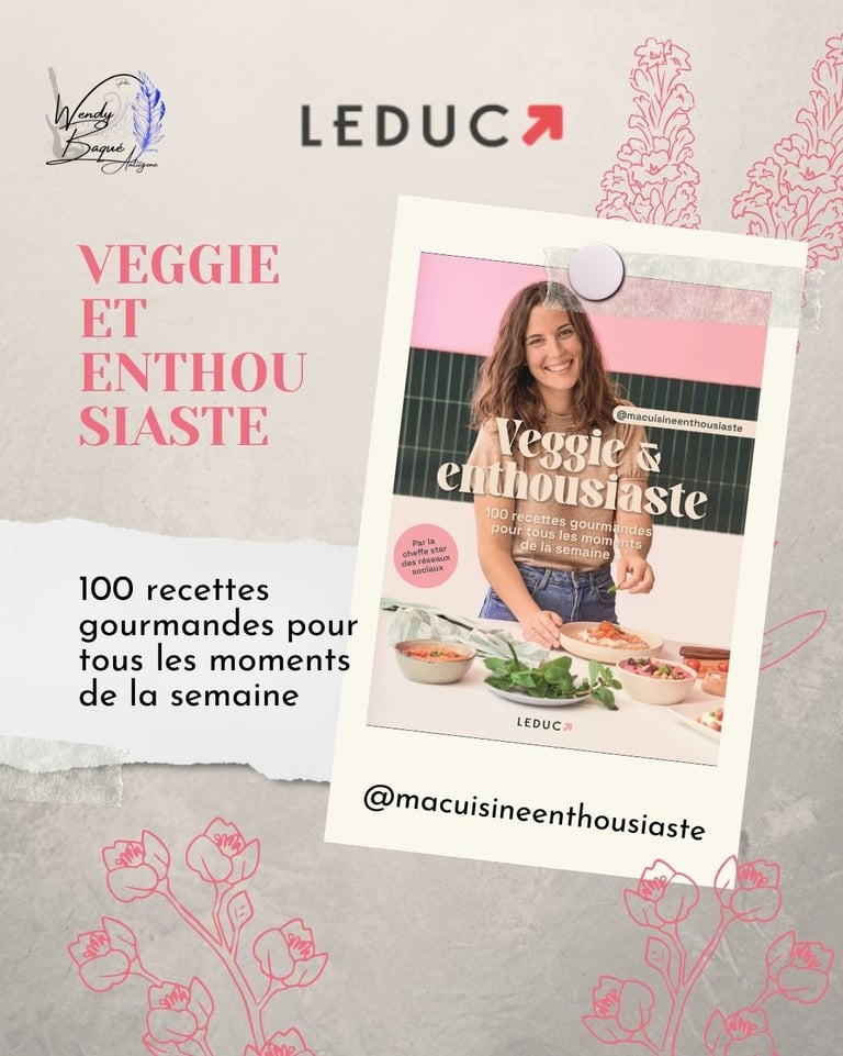Veggie et enthousiaste, aux éditions Leduc.