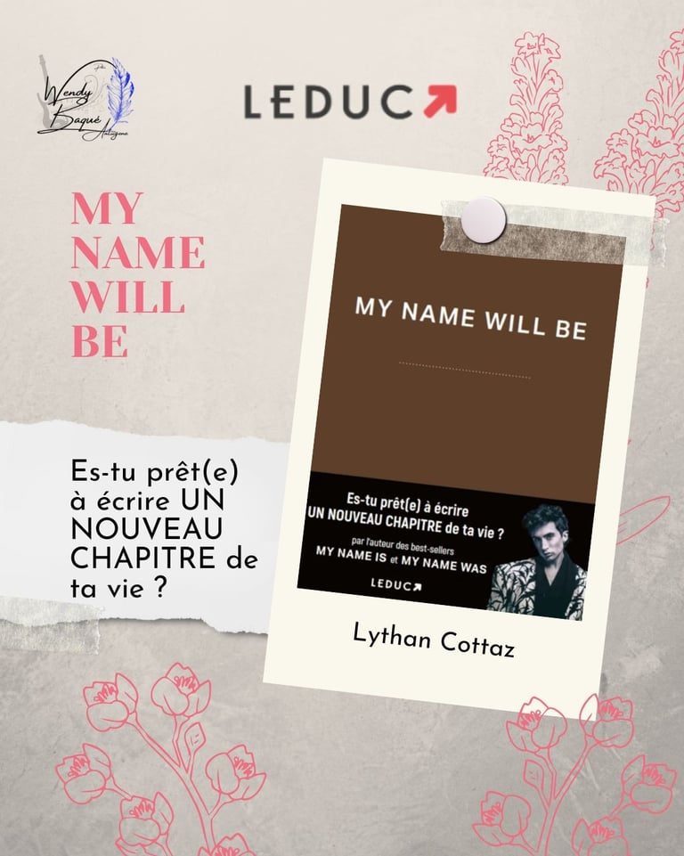 "My name will be", le dernier livre de Lythan COttaz