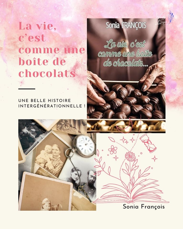 "La vie c'est comme une boîte de chocolats", le nouveau roman de Sonia François.